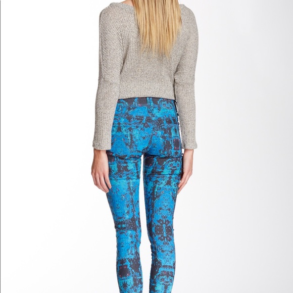 Blue Patterned Romeo & Juliet Couture Jeans - Picture 3 of 8